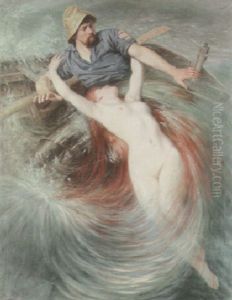 A Fisherman Engulfed By A Siren
