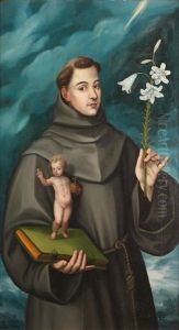 Saint Anthony Of Padua With The Christ Child