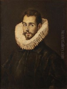 Portrait Of A Gentleman, Bust-length, In Black Costume by El Greco (Domenikos Theotokopoulos)