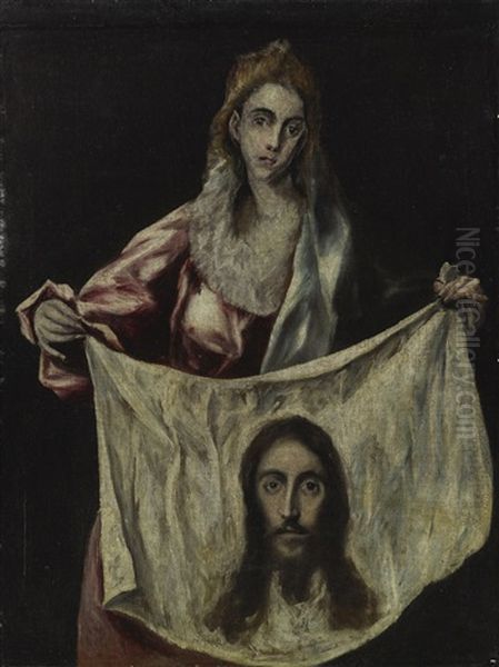 Saint Veronica Holding The Veil - view 1
