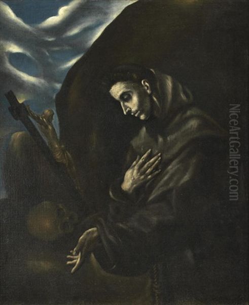 Saint Francis In Prayer - view 1
