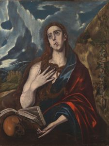 Mary Magdalene In Penitence by El Greco (Domenikos Theotokopoulos)