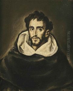 Portrait Of Fray Hortensio Felix Paravicino In Black Robes
