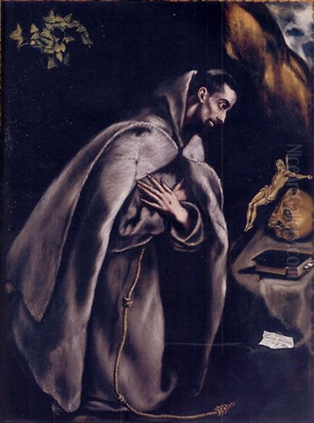 Saint Francis Meditating - view 1