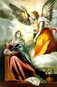 The Annunciation by El Greco (Domenikos Theotokopoulos)