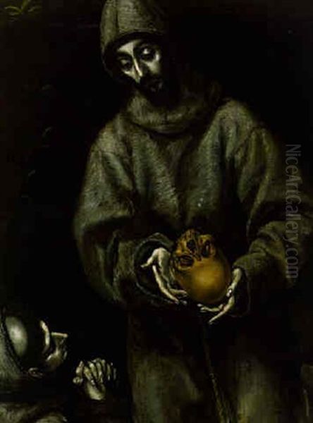 Saint Francis And Brother Leo Meditating On Death - view 1