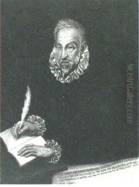 Portrait Of Miguel De Cervantes Saavedra - view 1