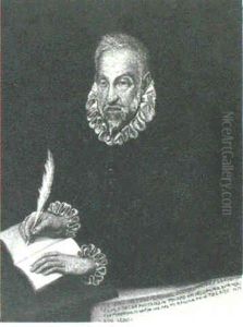 Portrait Of Miguel De Cervantes Saavedra by El Greco (Domenikos Theotokopoulos)