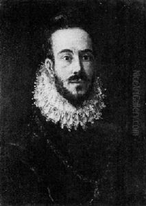 A Portrait Of A Bearded Gentleman, Bust Length, Wearing A Lace Collar And A Chain Of Office by El Greco (Domenikos Theotokopoulos)