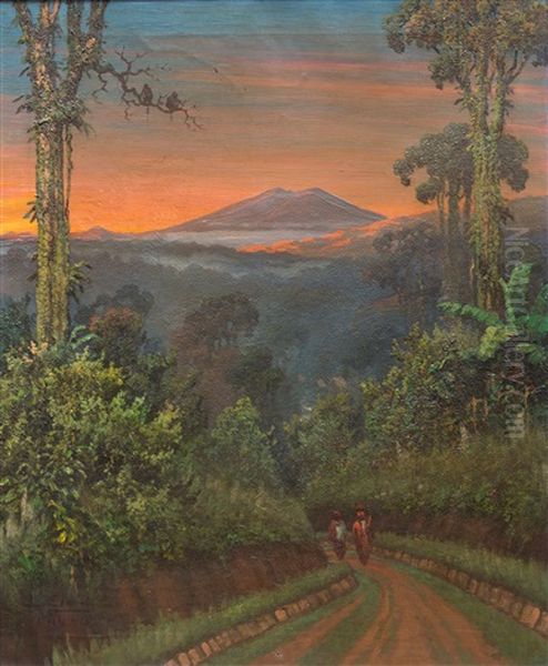 Vulcano In Evening Landscape - view 1