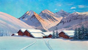 Chalets In Winters Dal Bij De Jungfrau, Zwitserland
