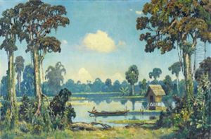 Beautiful Lakeside by Leo Eland