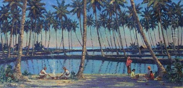 Landscape With Coconut Trees - view 1