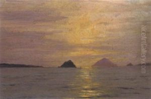 Solnedgang Over Middelhavet by Leo Eland
