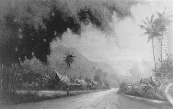 A Moonlit Village In Sumatra - view 1