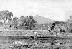 Figures Working In A Sawah Figures Working In A Sawah