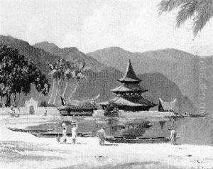 Minankabau Village By A Lake Minankabau Village By A Lake