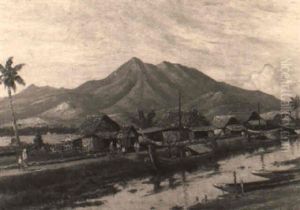 Houses In A Riverbank