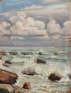 Coastal Scape On A Cloudy Day by Lili Elbe