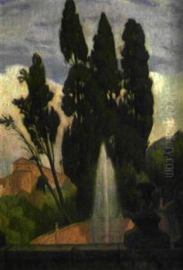 Vue D'italie (+ Rosenborg Castle; Verso) by Lili Elbe