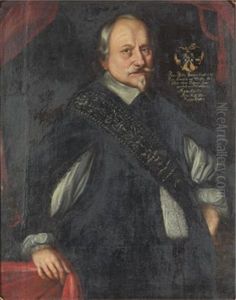 Portratt Av Stathallare Peder Larsson Alebeck, Adlad Orneklou by Jacob Heinrich Elbfas