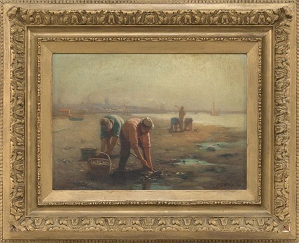 Gathering Clams, Fairhaven - view 1