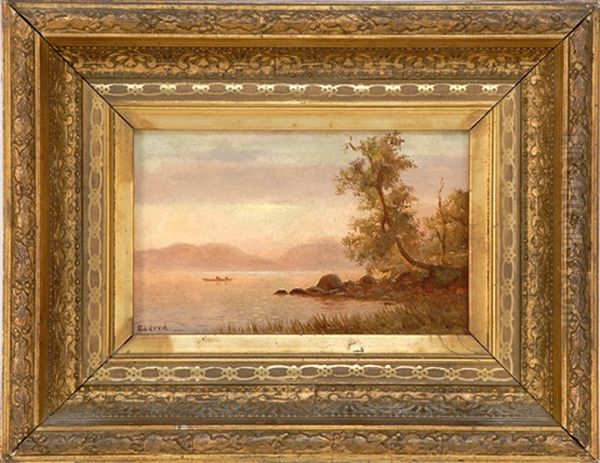 Boaters And Sunbathers Enjoying A Lake - view 1