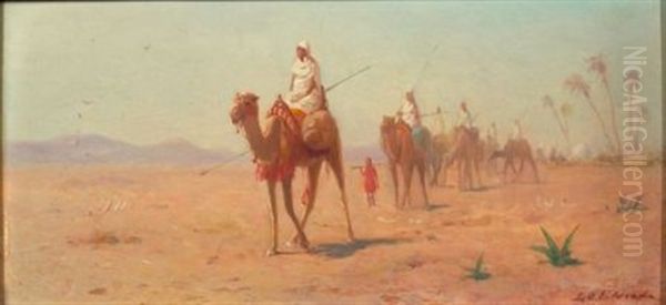The Desert Caravan Sets Out - view 1