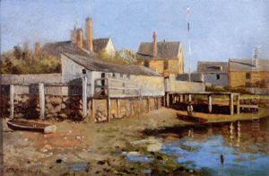 Fairhaven Docks At Low Tide