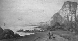 Waiting For A Voyage Along The Shore by Lemuel D. Eldred
