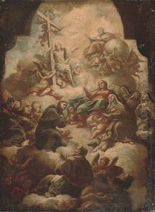 Saint Francis In Glory With The Trinity