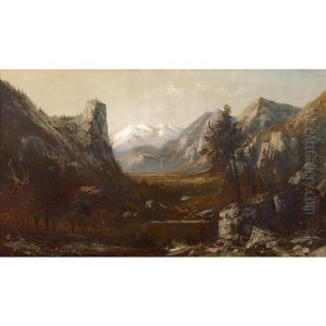 Scene Of Yosemite Valley by Henry Arthur Elkins