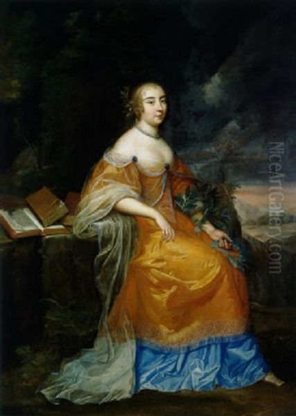 Bildnis Der Anne De La Vigne Als Muse Der Epik, Kalliope, Mit Einem Lorbeerkranz Um Ihren Arm - view 1