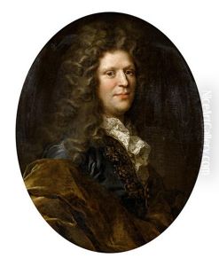 Portrait Of A Gentleman (simon Devillaine?) by Louis Ferdinand Elle the Younger