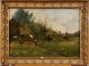 Paysage Anime Aux Meules De Foin