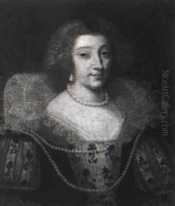 Portrait Of Marie De Medici by Ferdinand Elle
