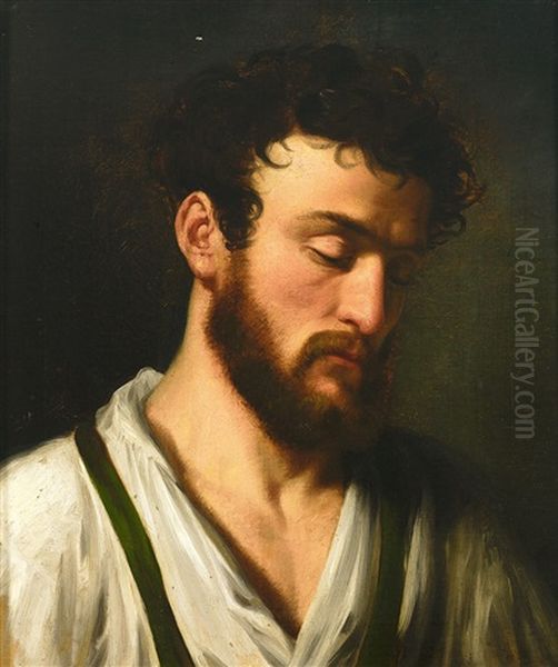Portrait Eines Bartigen Jungen Mannes - view 1