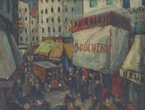 Franzosische Strasenszene by  Eller (Lucien Roudier)