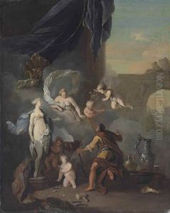Pygmalion And Galatea by Ottmar Elliger the Younger