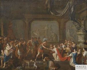Alexander Der Grose Und Thalestris (pair) by Ottmar Elliger the Younger