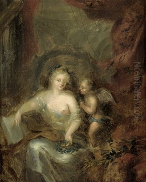 Klio, Die Muse Der Geschichtsschreibung, Mit Putto - view 1