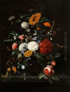 Blumenstilleben by Ottmar Elliger the Younger