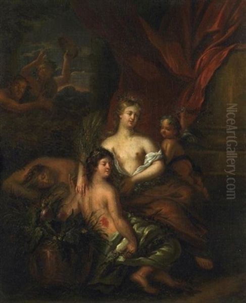 Allegorie Des Sommers Mit Lagernden Bacchanten - view 1