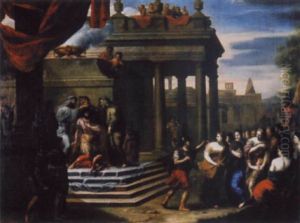 Die Kronung Kaiser Konstantins by Ottmar Elliger the Younger