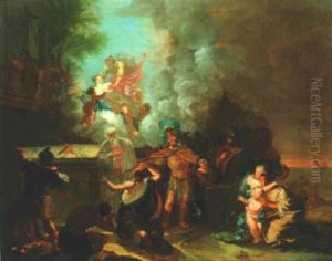 The Sacrifice Of Iphigenia by Ottmar Elliger the Younger