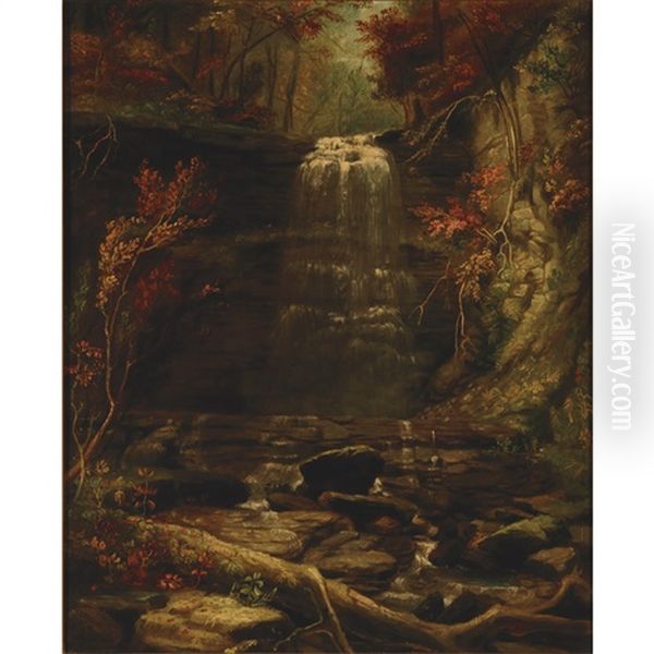 A View Of Fall-brook Falls Near Skaneateles - view 1