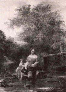 Children At The Brook by Robinson Elliott