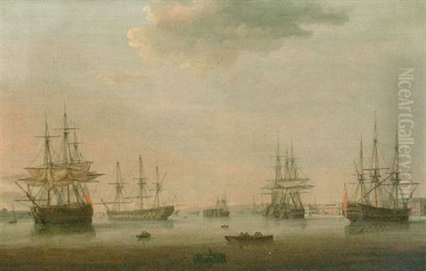 Men-o'-war In Portsmouth Harbour - view 1