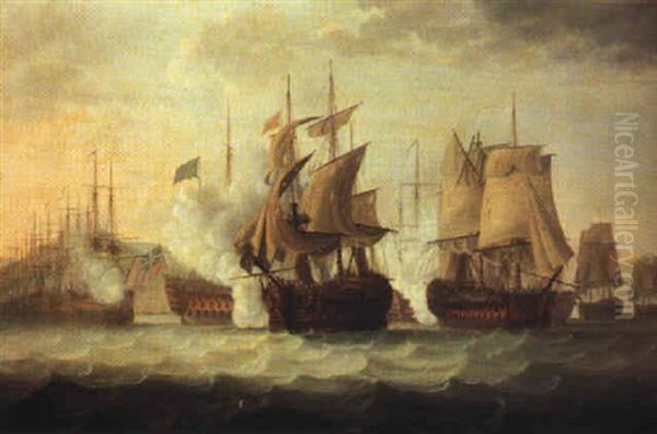 Admiral Sir Samuel Hood In The "barfleur" - view 1