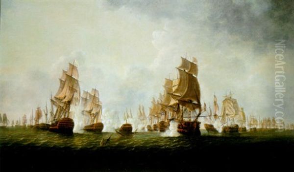 A Large Scale Anglo-french Naval Engagement (the Battle Of The Saintes?) - view 1